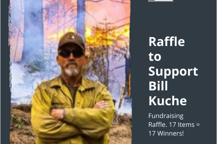 Bill Kuche Fundraiser Poster With a Man in a Yellow Jacket